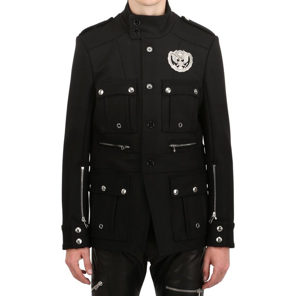 DIESEL Black Gold Runway Military Coat